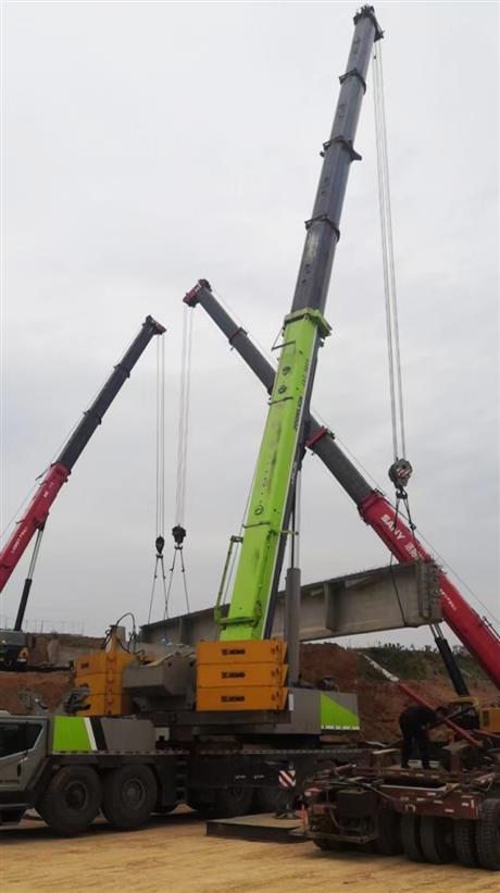 橋梁吊裝現(xiàn)場(chǎng)案例